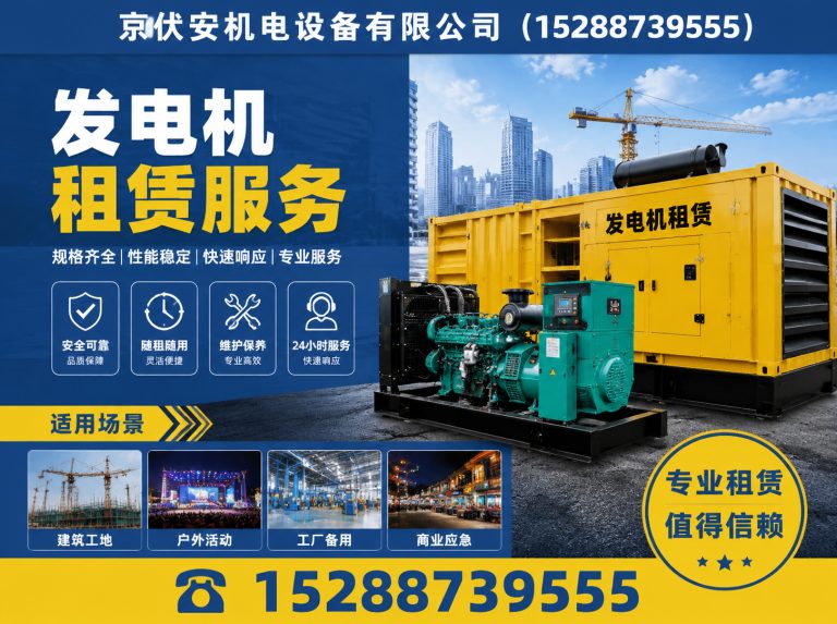 呼伦贝尔柴油发电机组出租展示图